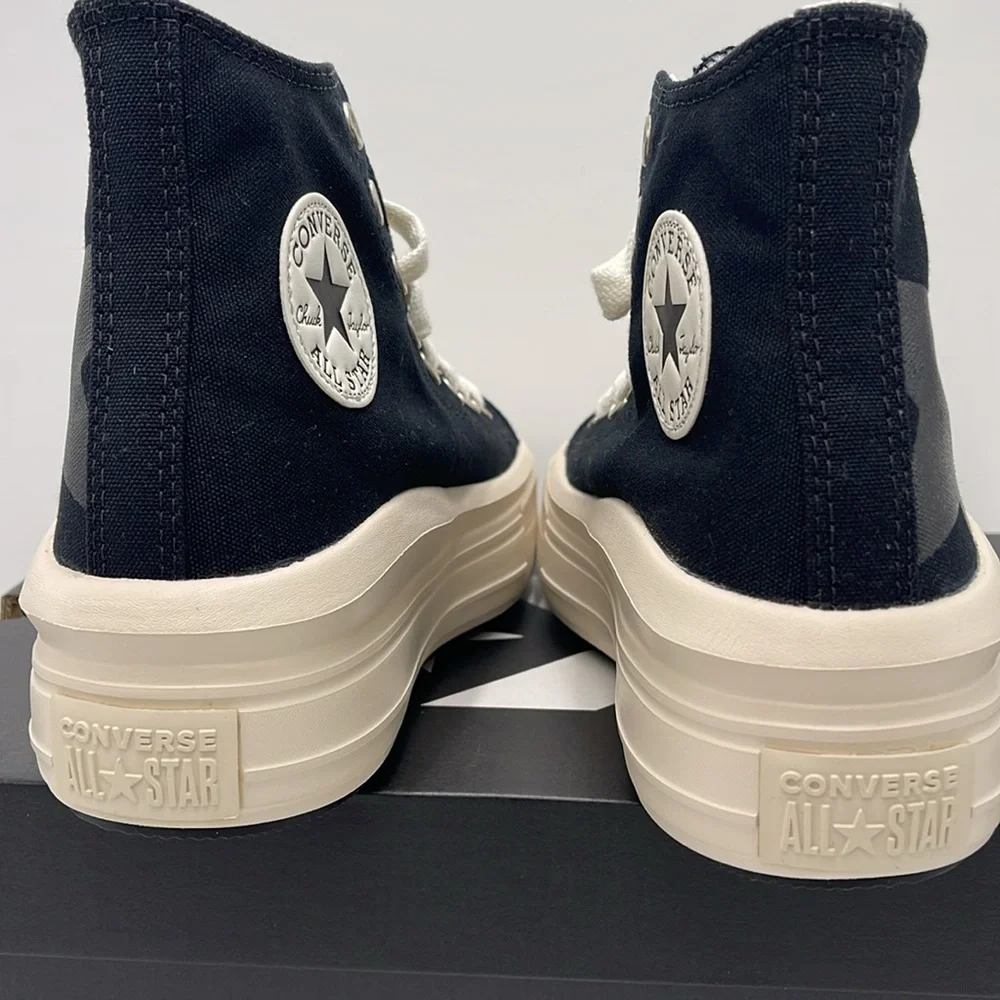 Converse WMNS A09899C CTAS MOVE HI BLACK/NATURAL IVORY/EGRET Platforms Sneakers